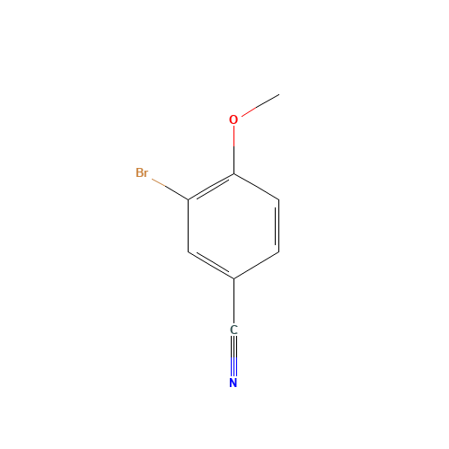 3-Bromo-4-methoxybenzonitrile (CAS: 117572-79-9) - Chemical Structure and Molecular Formula 