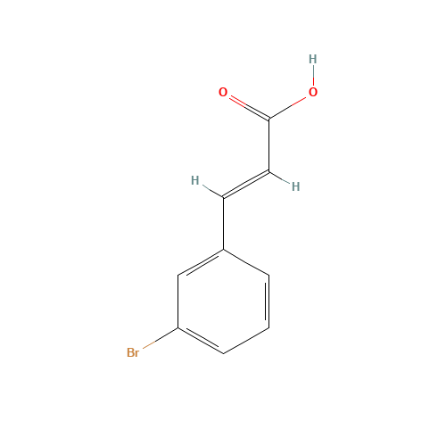 3-Bromocinnamic acid (CAS: 32862-97-8) - Chemical Structure and Molecular Formula 