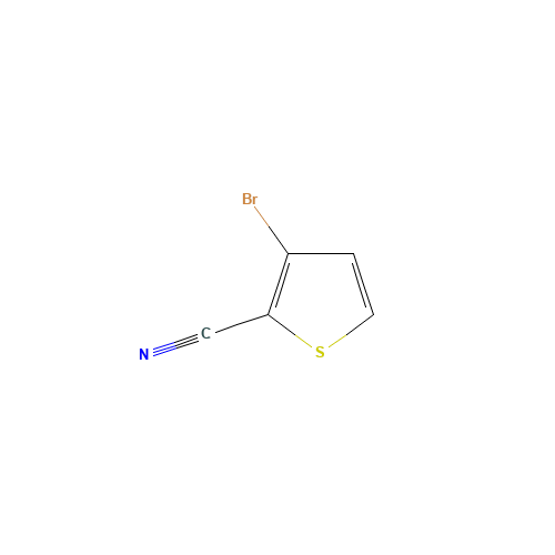 3-BROMOTHIOPHENE-2-CARBONITRILE (CAS: 18791-98-5) - Chemical Structure and Molecular Formula 