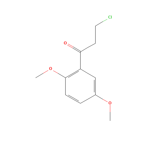 3-CHLORO-1-(2,5-DIMETHOXYPHENYL)PROPAN-1-ONE (CAS: 50786-60-2) - Chemical Structure and Molecular Formula 