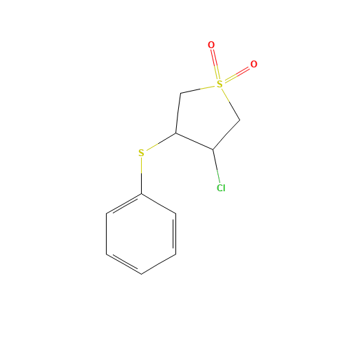 3-CHLORO-4-(PHENYLTHIO)TETRAHYDRO-1H-1LAMBDA6-THIOPHENE-1,1-DIONE (CAS: 15507-87-6) - Related Chemical Product