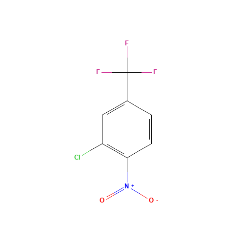 3-CHLORO-4-NITROBENZOTRIFLUORIDE (CAS: 402-11-9) - Chemical Structure and Molecular Formula 