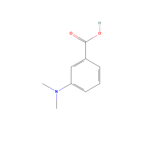 3-(Dimethylamino)benzoic acid (CAS: 99-64-9) - Chemical Structure and Molecular Formula 