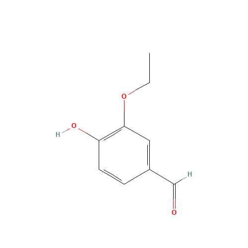 Ethyl vanillin (CAS: 121-32-4) - Chemical Structure and Molecular Formula 