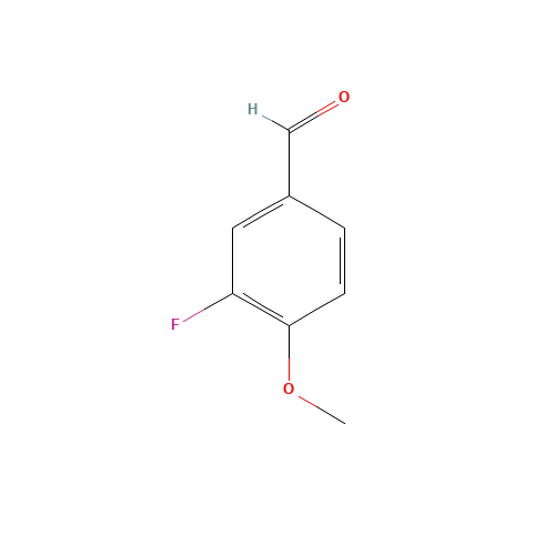3-Fluoro-4-methoxybenzaldehyde (CAS: 351-54-2) - Chemical Structure and Molecular Formula 