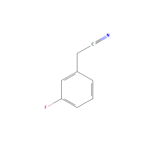 3-Fluorophenylacetonitrile (CAS: 501-00-8) - Chemical Structure and Molecular Formula 