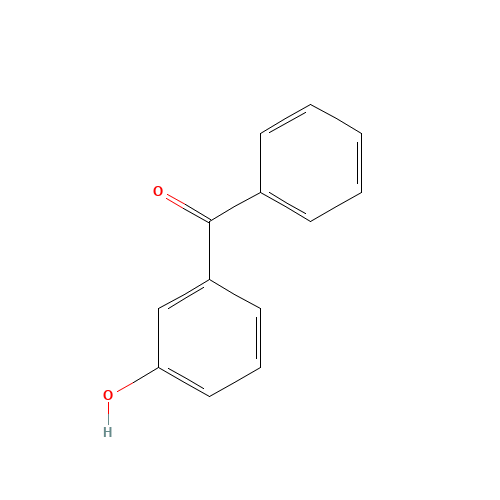 3-HYDROXYBENZOPHENONE (CAS: 13020-57-0) - Chemical Structure and Molecular Formula 