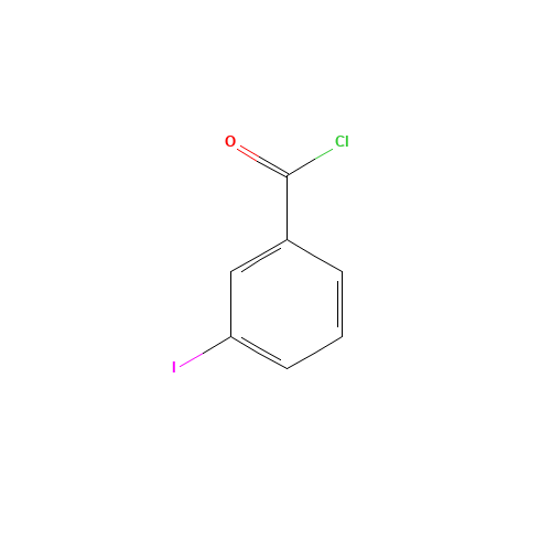 3-IODOBENZOYL CHLORIDE (CAS: 1711-10-0) - Chemical Structure and Molecular Formula 