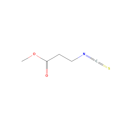 METHYL 3-ISOTHIOCYANATOPROPIONATE (CAS: 18967-35-6) - Chemical Structure and Molecular Formula 