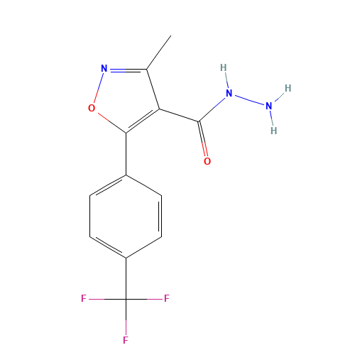 3-METHYL-5-[4-(TRIFLUOROMETHYL)PHENYL]ISOXAZOLE-4-CARBOXYLIC ACID HYDRAZIDE (CAS: 175276-90-1) - Related Chemical Product