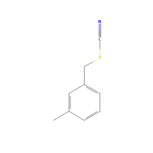 m-methylbenzyl thiocyanate (CAS: 37141-50-7) - Chemical Structure and Molecular Formula 