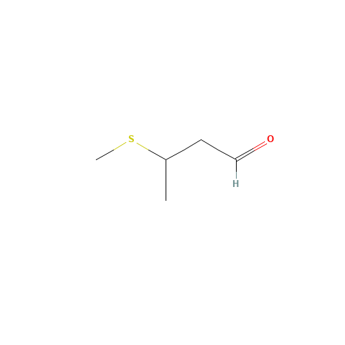 3-(Methylthio)butanal (CAS: 16630-52-7) - Chemical Structure and Molecular Formula 