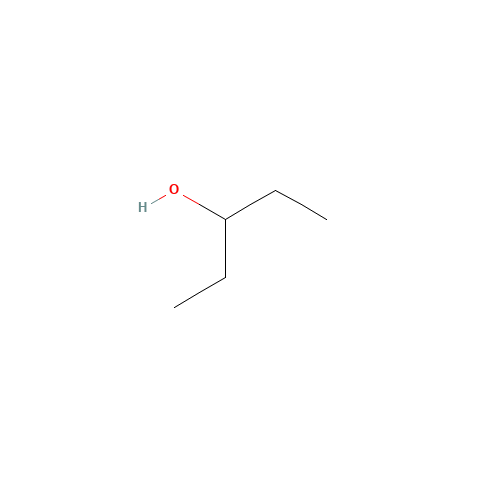 3-Pentanol (CAS: 584-02-1) - Chemical Structure and Molecular Formula 
