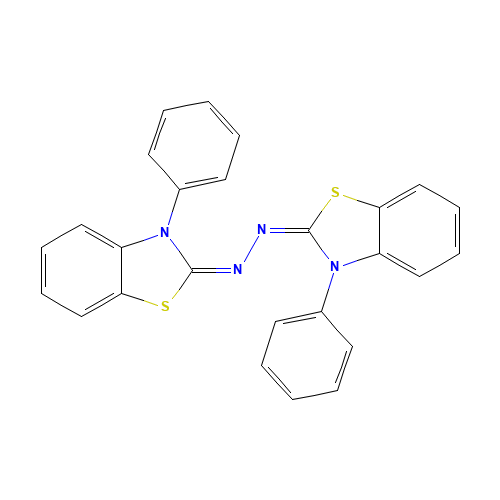 3-Phenyl-(3-phenyl-2(3H)-benzothiazolylidene)hydrazone-2(3H)-benzothiazole (CAS: 51369-75-6) - Related Chemical Product