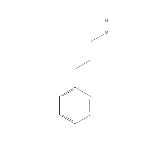 3-Phenyl-1-propanol (CAS: 122-97-4) - Chemical Structure and Molecular Formula 
