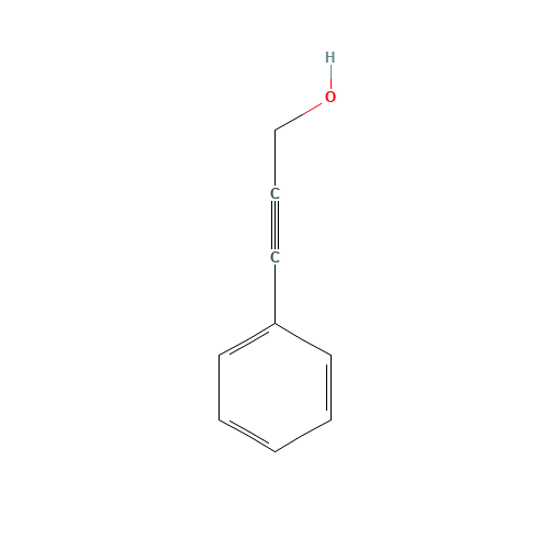 3-PHENYL-2-PROPYN-1-OL (CAS: 1504-58-1) - Chemical Structure and Molecular Formula 