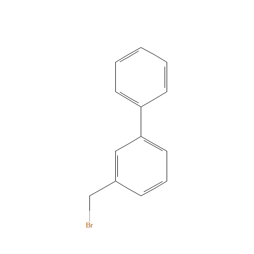 3-(Bromomethyl)biphenyl (CAS: 14704-31-5) - Chemical Structure and Molecular Formula 