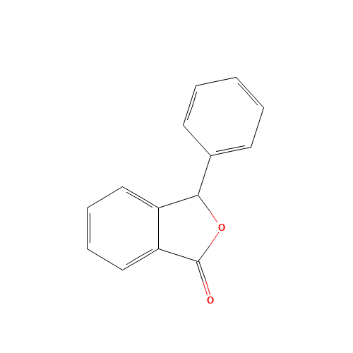 3-PHENYLPHTHALIDE (CAS: 5398-11-8) - Chemical Structure and Molecular Formula 