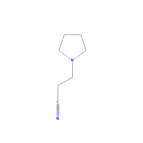 3-(1-PYRROLIDINO)PROPIONITRILE (CAS: 26165-45-7) - Chemical Structure and Molecular Formula 