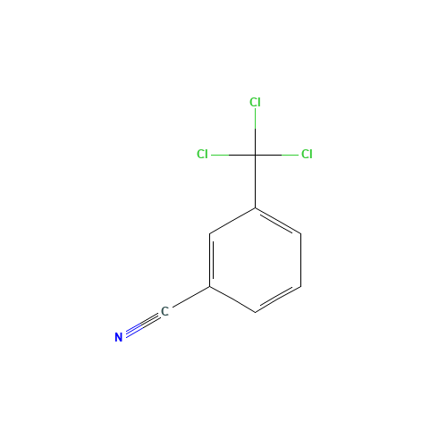 3-TRICHLOROMETHYLBENZONITRILE (CAS: 27020-96-8) - Chemical Structure and Molecular Formula 
