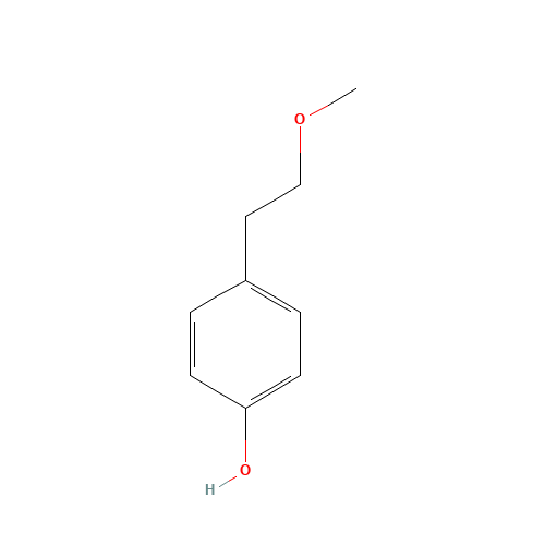 p-(2-Methoxyethyl) phenol (CAS: 56718-71-9) - Chemical Structure and Molecular Formula 