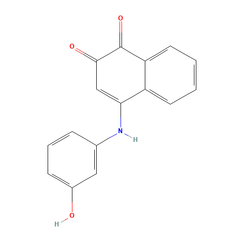 4-(3-HYDROXYANILINO)-1,2-DIHYDRONAPHTHALENE-1,2-DIONE (CAS: 75140-04-4) - Related Chemical Product