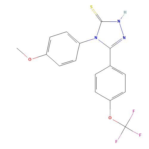 4-(4-METHOXYPHENYL)-5-[4-(TRIFLUOROMETHOXY)PHENYL]-4H-1,2,4-TRIAZOLE-3-THIOL (CAS: 263707-22-8) - Related Chemical Product