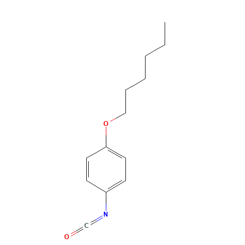 4-(HEXYLOXY)PHENYL ISOCYANATE (CAS: 32223-70-4) - Chemical Structure and Molecular Formula 