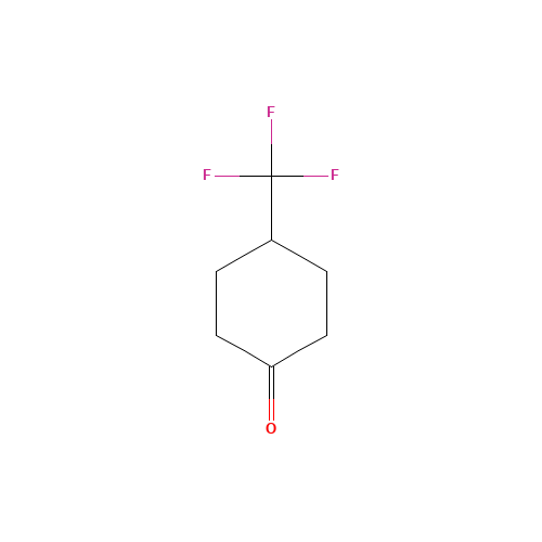 4-(TRIFLUOROMETHYL)CYCLOHEXANONE (CAS: 75091-99-5) - Chemical Structure and Molecular Formula 