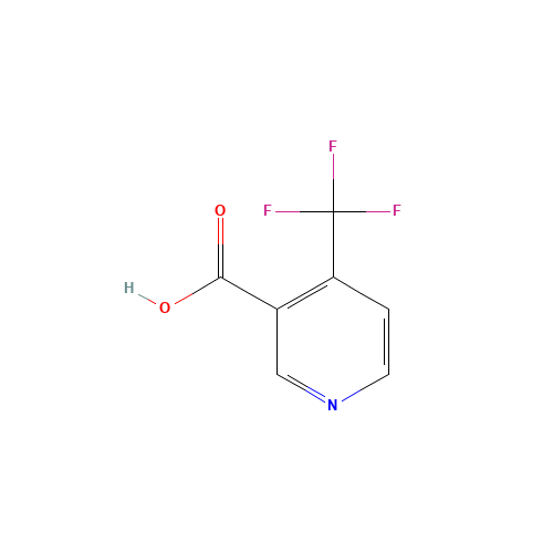 4-(Trifluoromethyl)nicotinic acid (CAS: 158063-66-2) - Chemical Structure and Molecular Formula 