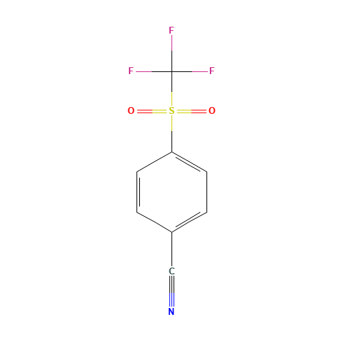 4-(TRIFLUOROMETHYLSULFONYL)BENZONITRILE (CAS: 312-21-0) - Related Chemical Product