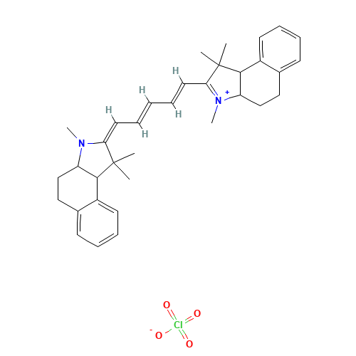 4,5:4',5'-DIBENZO-1,1',3,3,3',3'-HEXAMETHYLINDADICARBOCYANINE PERCHLORATE (CAS: 54389-98-9) - Related Chemical Product