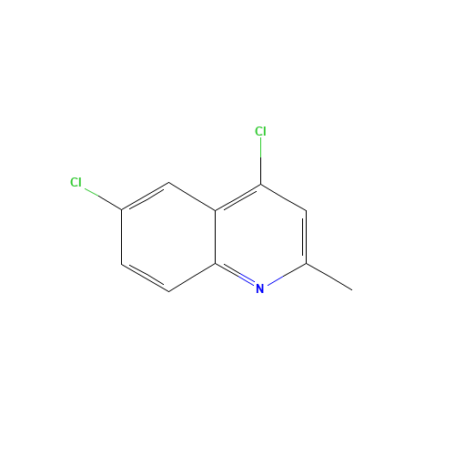 4,6-DICHLORO-2-METHYLQUINOLINE (CAS: 53342-53-3) - Chemical Structure and Molecular Formula 