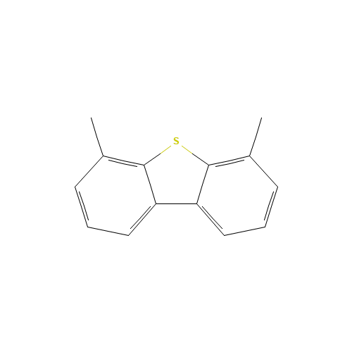 4,6-DIMETHYLDIBENZOTHIOPHENE (CAS: 1207-12-1) - Chemical Structure and Molecular Formula 