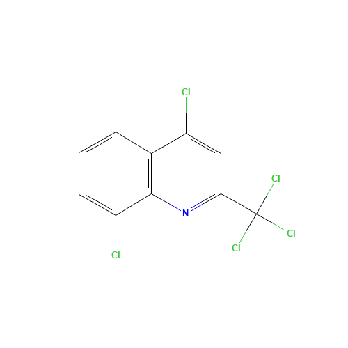 4,8-DICHLORO-2-TRICHLOROMETHYLQUINOLINE (CAS: 93600-66-9) - Chemical Structure and Molecular Formula 