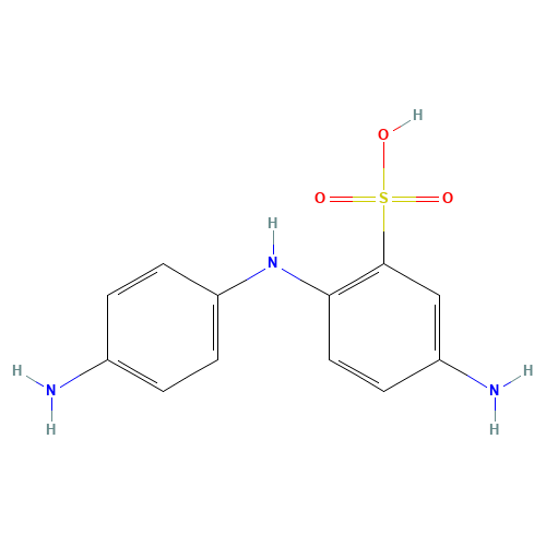 5-Amino-2-[(4-aminophenyl)amino]benzenesulfonic acid (CAS: 119-70-0) - Related Chemical Product