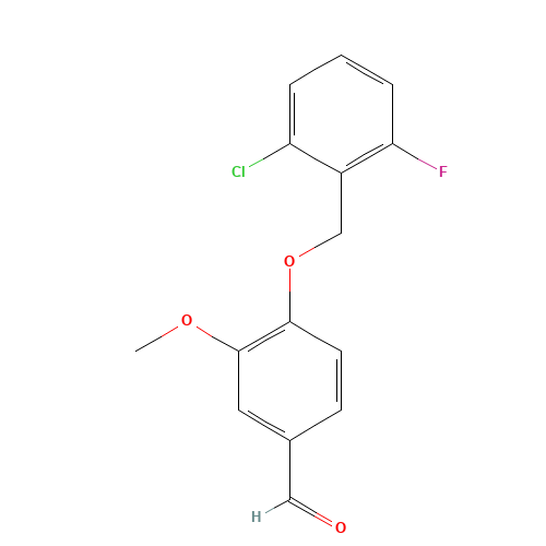 4-[(2-CHLORO-6-FLUOROBENZYL)OXY]-3-METHOXYBENZALDEHYDE (CAS: 306934-75-8) - Related Chemical Product