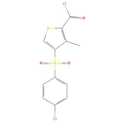 4-[(4-CHLOROPHENYL)SULFONYL]-3-METHYLTHIOPHENE-2-CARBONYL CHLORIDE (CAS: 175137-66-3) - Related Chemical Product