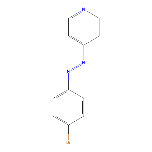4-((p-Bromophenyl)azo)pyridine (CAS: 20815-54-7) - Chemical Structure and Molecular Formula 