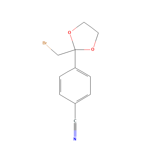 4-[2-(BROMOMETHYL)-1,3-DIOXOLAN-2-YL]BENZONITRILE (CAS: 60207-22-9) - Related Chemical Product