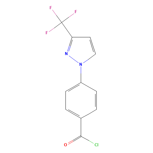 4-[3-(TRIFLUOROMETHYL)-1H-PYRAZOL-1-YL]BENZOYL CHLORIDE (CAS: 220461-85-8) - Related Chemical Product