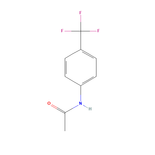 4-(TRIFLUOROMETHYL)ACETANILIDE (CAS: 349-97-3) - Chemical Structure and Molecular Formula 