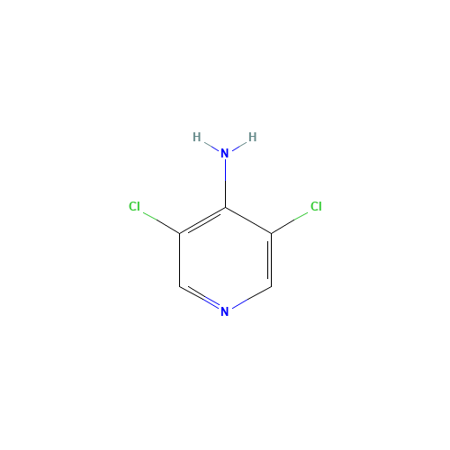 4-Amino-3,5-dichloropyridine (CAS: 22889-78-7) - Chemical Structure and Molecular Formula 