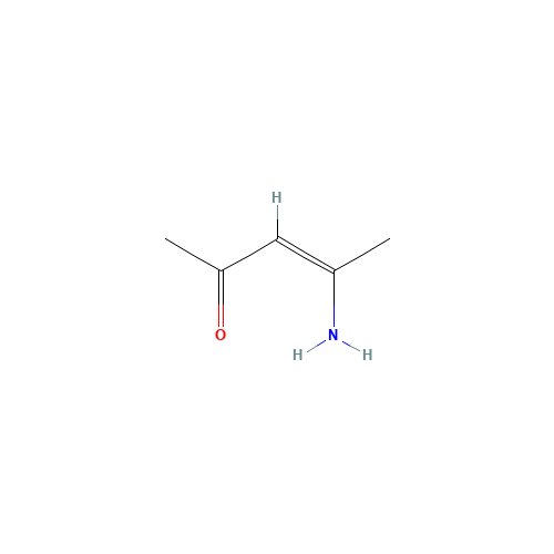 4-Amino-3-penten-2-one (CAS: 1118-66-7) - Chemical Structure and Molecular Formula 
