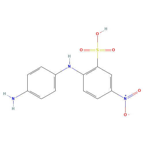2-(4-Aminoanilino)-5-nitrobenzenesulphonic acid (CAS: 91-29-2) - Related Chemical Product