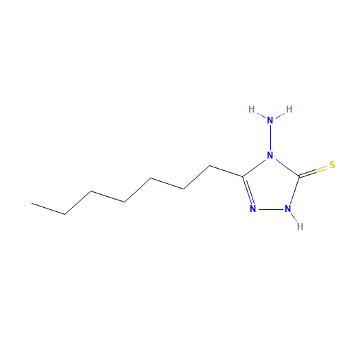 4-Amino-5-heptyl-3-mercapto-1,2,4-triazole (CAS: 56240-89-2) - Related Chemical Product
