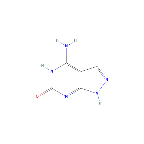 4-AMINO-6-HYDROXYPYRAZOLO[3,4-D]PYRIMIDINE (CAS: 5472-41-3) - Related Chemical Product