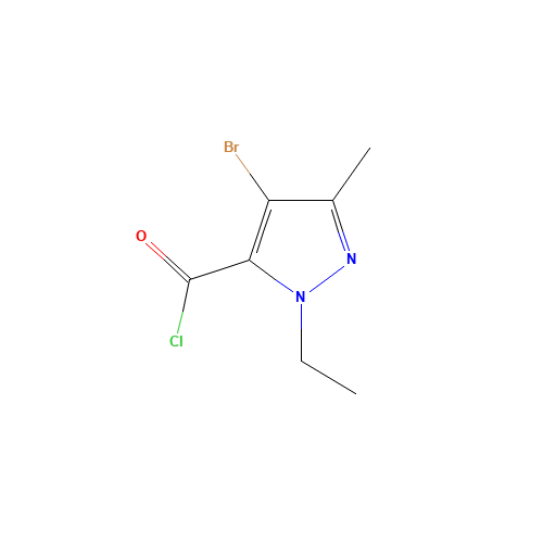 4-BROMO-1-ETHYL-3-METHYL-1H-PYRAZOLE-5-CARBONYL CHLORIDE (CAS: 175277-00-6) - Related Chemical Product