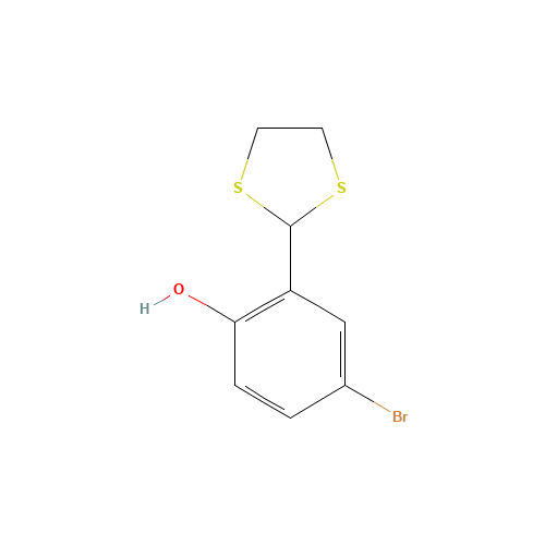 4-BROMO-2-(1,3-DITHIOLAN-2-YL)PHENOL (CAS: 175276-78-5) - Related Chemical Product
