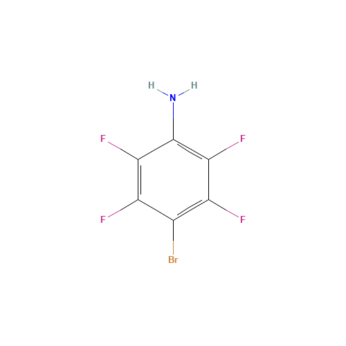4-BROMO-2,3,5,6-TETRAFLUOROANILINE (CAS: 1998-66-9) - Chemical Structure and Molecular Formula 